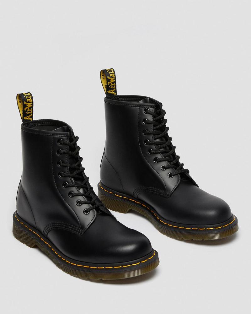 Women's Dr Martens 1460 Smooth Leather Lace Up Boots Black | AU 209SGL